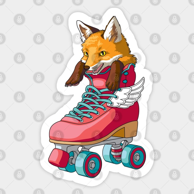 For Fox Sake Just Skate Sticker by GiveNoFox